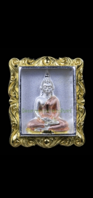 หลววพ่อโสธร สแตมป์เนื้อเงินชุบสามกษัตริย์(สแตมป์หลุยส์)