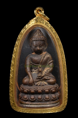 พระกริ่งรวยมหาเศรษฐี เนื้อสำริดก้นปิดเงิน หลวงปู่หงษ์ ปี2544