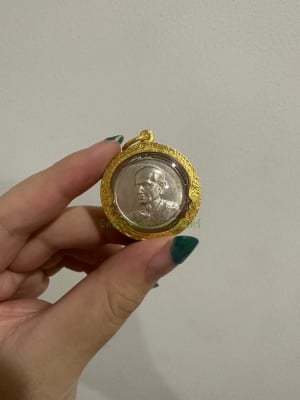 เหรียญอนุสรณ์100ปีหลวงพ่อโต วัดระฆัง ปี2515 เนื้อเงิน กรุงเทพ