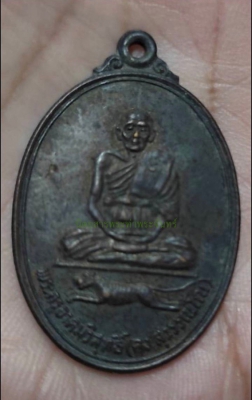 เหรียญรูปไข่หลวงพ่อคง วัดวังสรรพรส ปี 2524 รุ่นเผด็จศึก จ.จันทบุรี