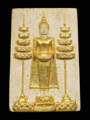 พระหลวงพ่อบ้านแหลม ฉัตรทอง วัดเพชรสมุทร จ.สมุทรสงคราม พิมพ์ใหญ่ พ.ศ.2516