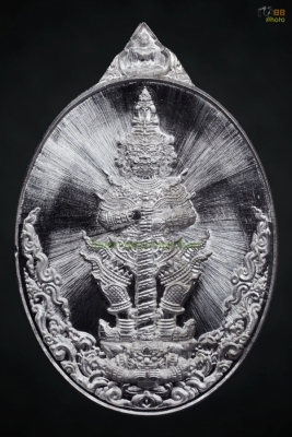 เหรียญท้าวเวสสุวรรณ รุ่นทรัพย์เศรษฐี เเนื้อดีบุก แจกกรรมการ หมายเลข 66 ครูบากฤษดา สุเมโธ วัดสันพระเจ้าแดง จังหวัดลำพูน