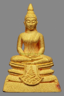 หลวงพ่อโสธร 80 ปี กรมตำรวจ เนื้อทองคำ พ่นทราย พิมพ์เล็ก